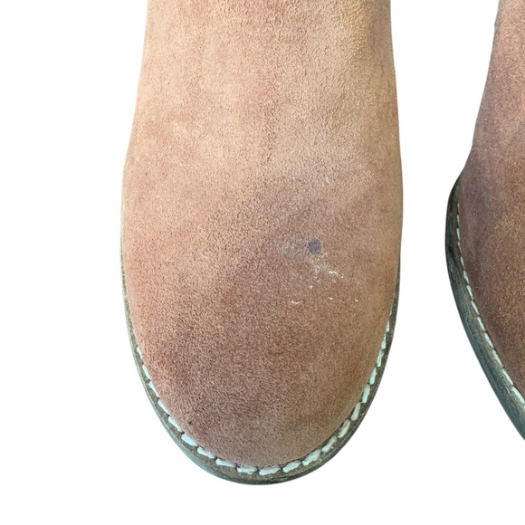 Lucky Brand Yoniana Suede Wedge heel ankle bootie SZ 9 - Picture 4 of 11